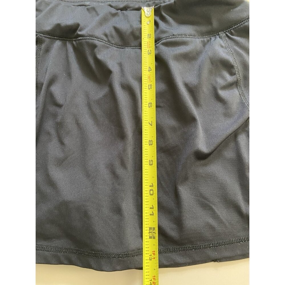 Tek Gear Skort Womens Size Large Black Tennis Skirt Golf Stretch Athletic Mesh - Picture 8 of 9